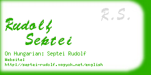 rudolf septei business card